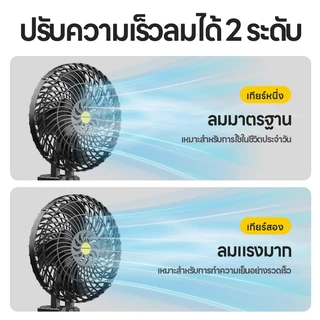 Maybuck Japan พัดลมลิเทียม 8นิ้ว พัดลมแบบพกพา พัดลมแบตเตอรี่ พัดลมตั้งโต๊ะ พัดลมแคมป์ปิ้ง ไฟแรงพลังใหญ่ ใช้งานได้นาน