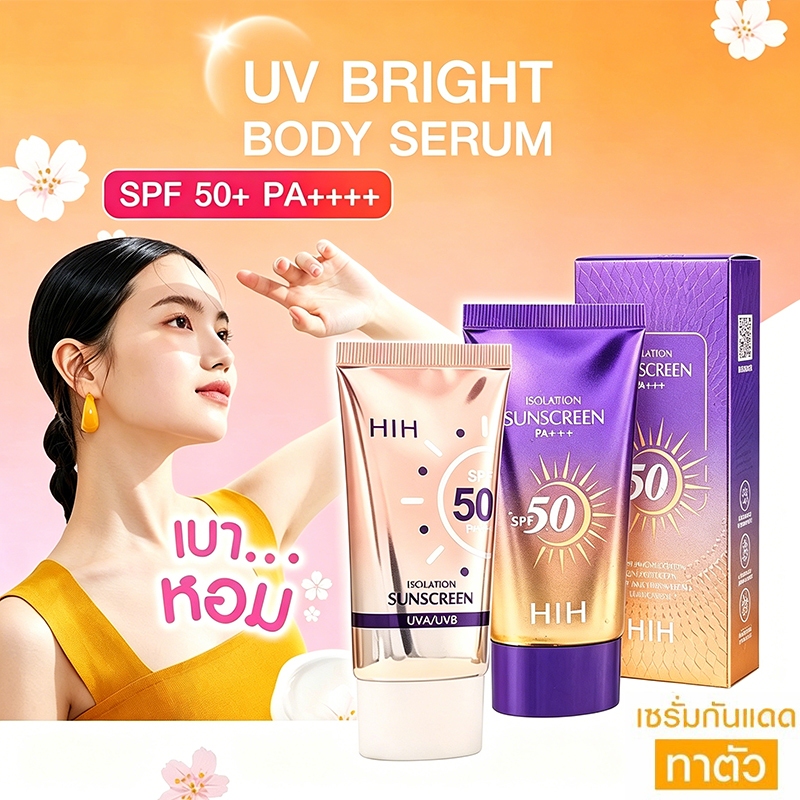 SPF 50 PA+++ครีมกันแดดหน้า โลชั่นกันแดด กันแดดม่วง ตัวดัง กันแดดทาหน้า ครีมกันแด ครีมกันแดดกันน้ำ  กันน้ำ กันเหงื่อ