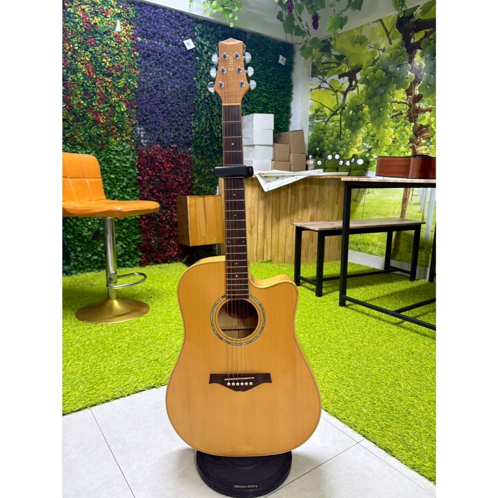💥Sale💥TITUS กีต้าร์ โปร่งไฟฟ้า ไม้ Top Solid Spruce รุ่น T140  เสียงดี มีคุณภาพ ลดราคาพิเศษ