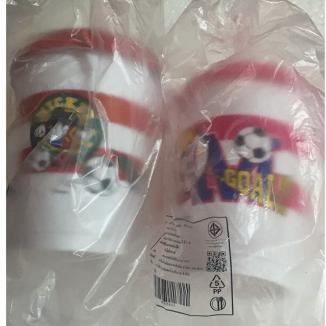 แก้วพลาสติก ฟุตบอลแก๊งดิสนีย์ Cafe Amazon x Mickey And Friends
