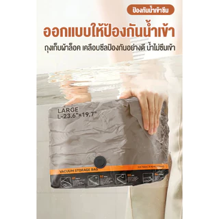 ถุงสูญญากาศจัดเก็บเสื้อผ้าแบบพกพา ประหยัดพื้นที่ กันฝุ่น กันชื้น สำหรับเดินทางและจัดเก็บในบ้าน