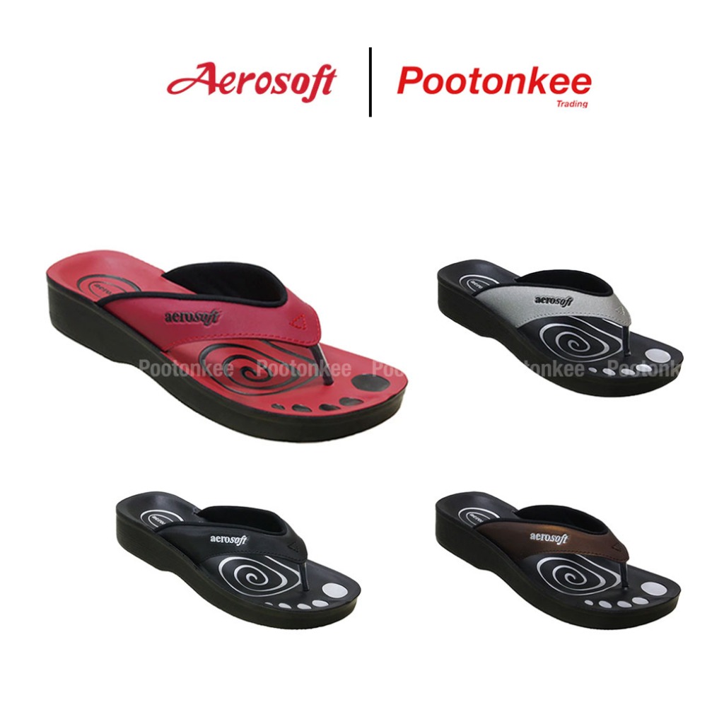 Aerosoft (แอโร่ซอฟ) รุ่น LA0801  รองเท้าแตะผู้หญิงหูหนีบ ไซส์ 35-41