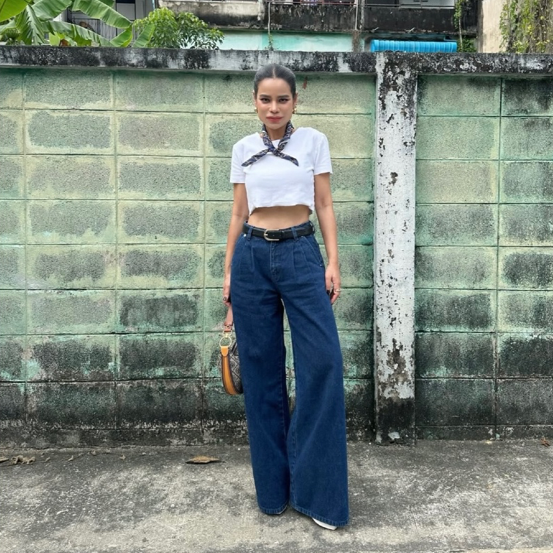 AMR DE SAISON ( AIMER ) - Tailored Double Pleated Jeans กางเกงยีนส์