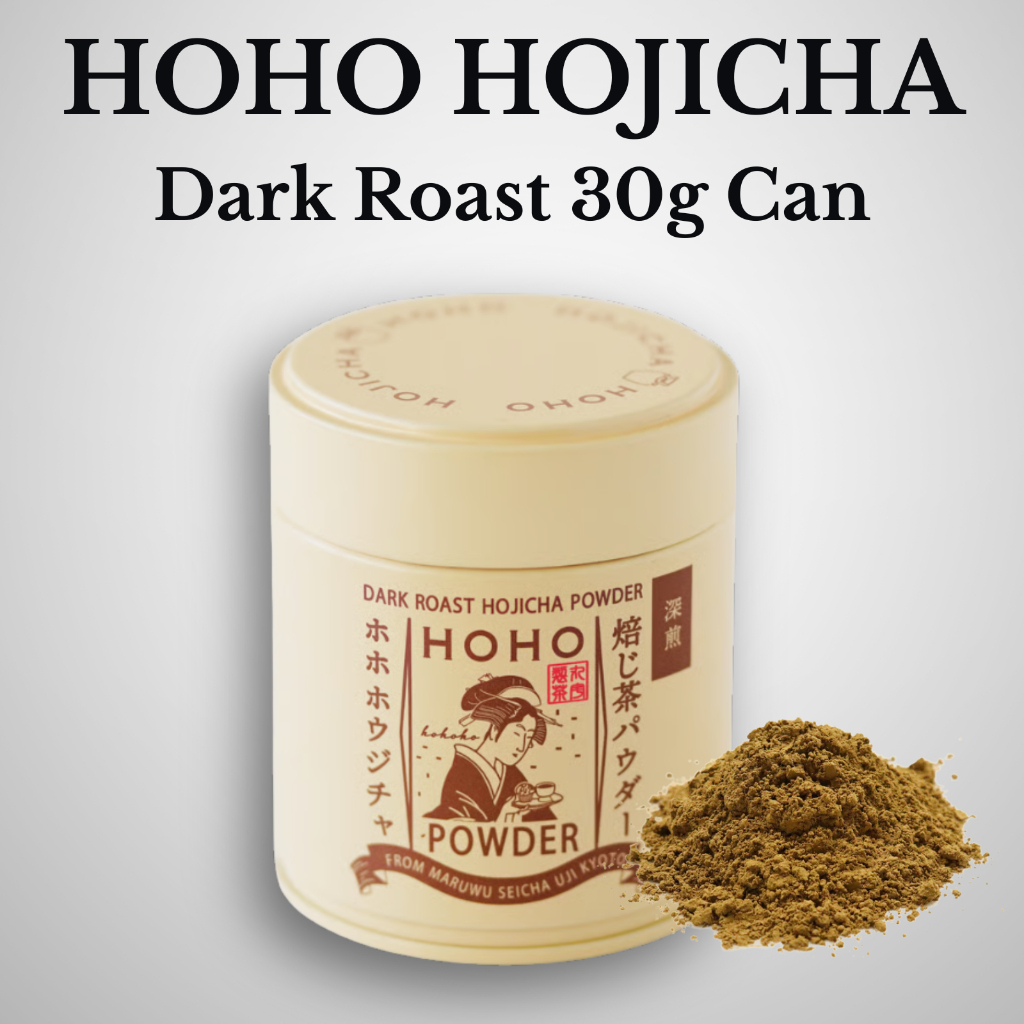 HOHO Hojicha Uji Hojicha Powder Dark Roast Can Japanese Roasted Green Tea Powder