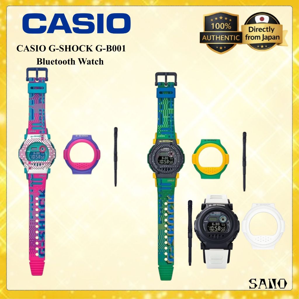 CASIO G-SHOCK G-B001 Bluetooth Watch Detachable Bezel Shock Resistant Sports Watch