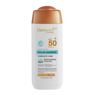 Dermaction Plus by Watsons เดอมาแอคชันพลัส บายวัตสัน แอดวานซ์ซัน โซล่าร์ แบริเออร์ ครีมเจล เอสพีเอฟ 50+ พีเอ++++
