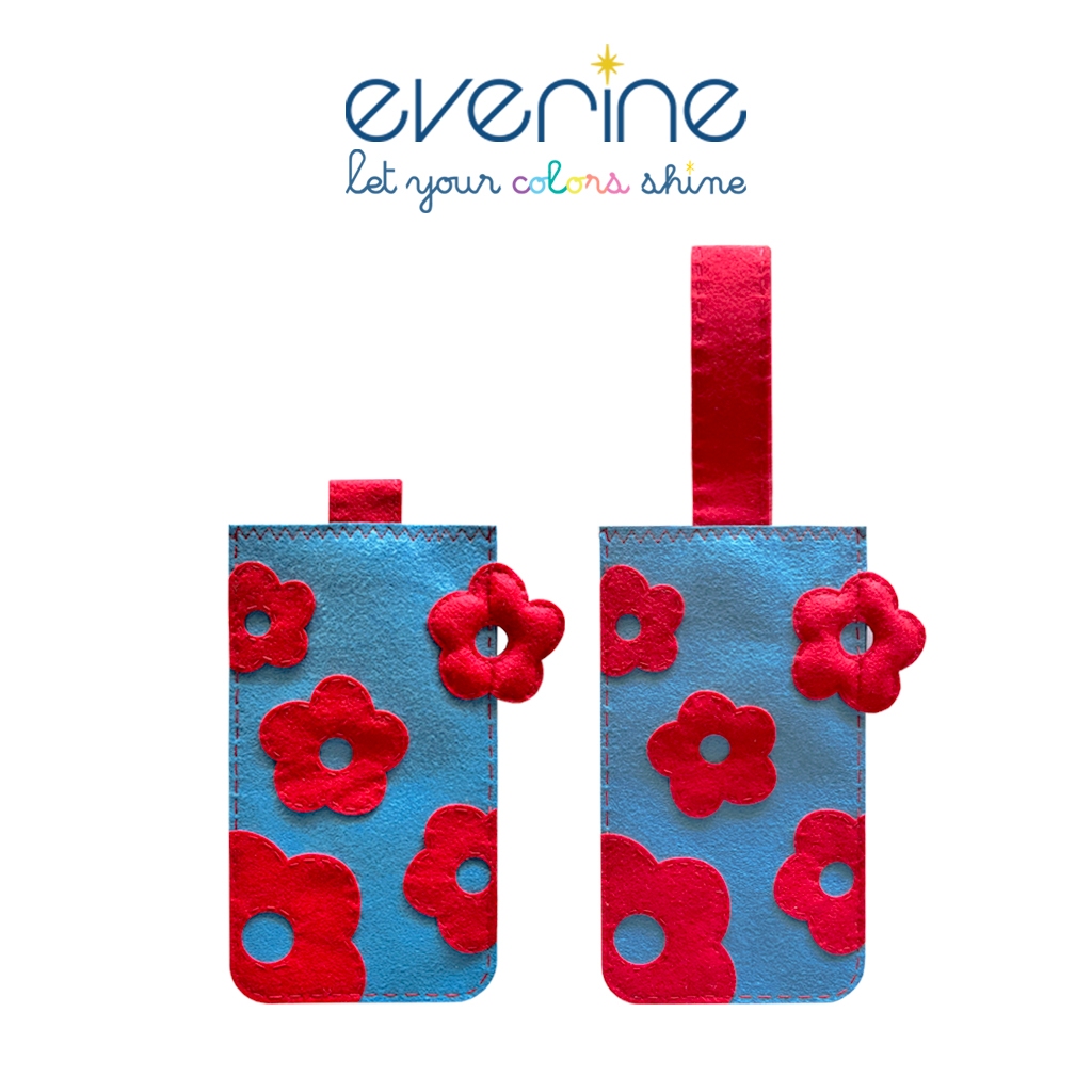 EVERINE - FLOWER FELT PHONE CASE ซองใส่โทรศัพท์มือถือ/ซองใส่พาวเวอร์แบงค์