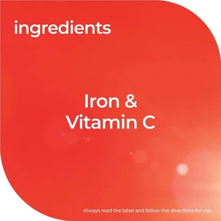 Nature's Way Kids Smart Iron Chewable 50 Tablets ธาตุเหล็ก+วิตามินซี
