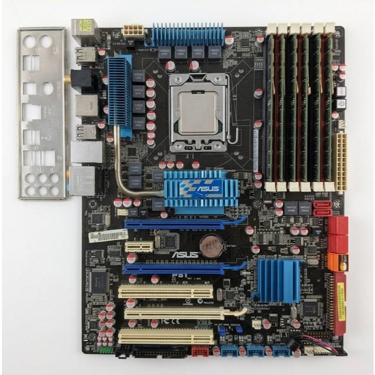 Mainboard 1366 ASUS P6T แถม CPU L5630 + ECC RAM 12G
