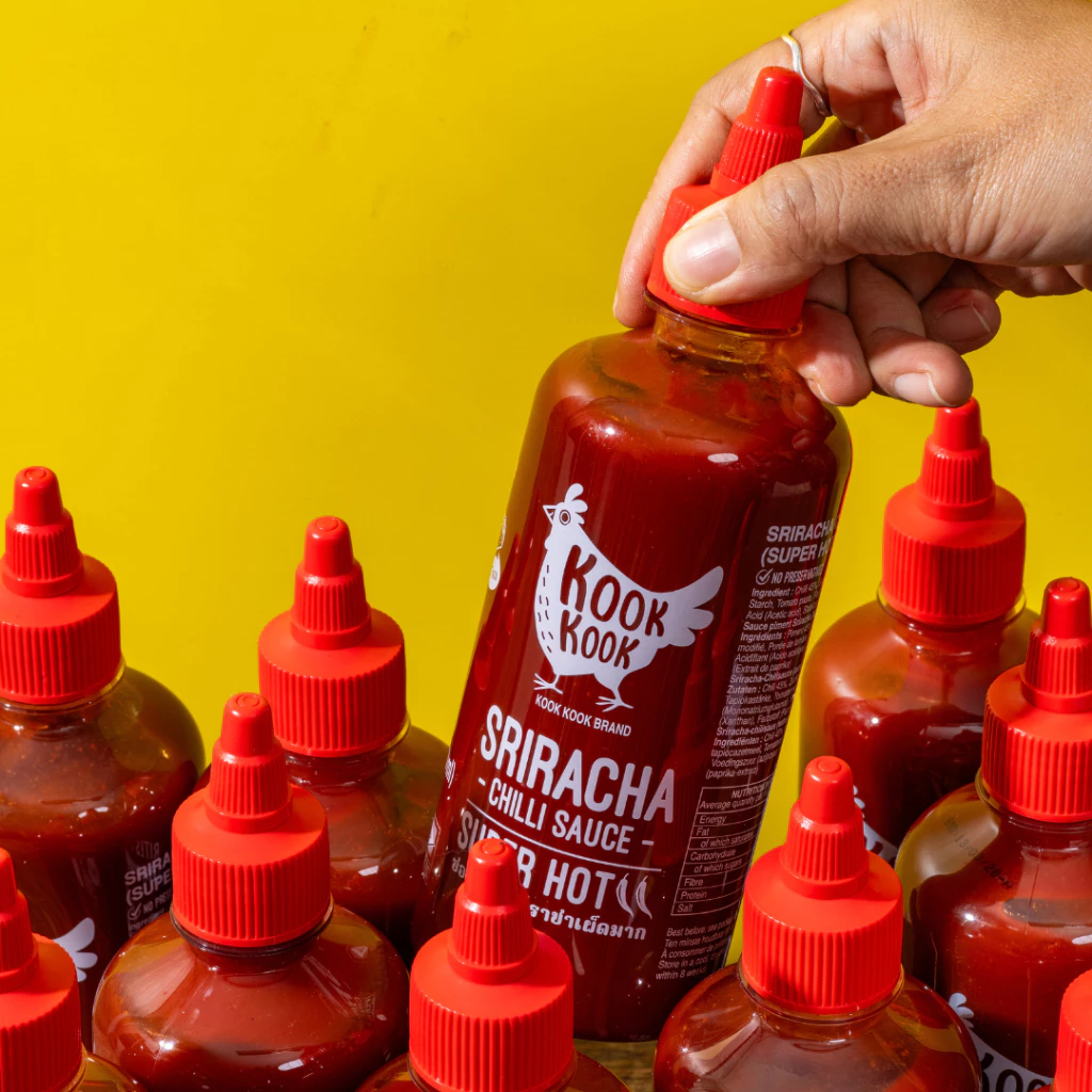 ซอสพริกศรีราชา สูตรเผ็ดมาก KOOK KOOK Sriracha Super Hot Sauce | 510 g.