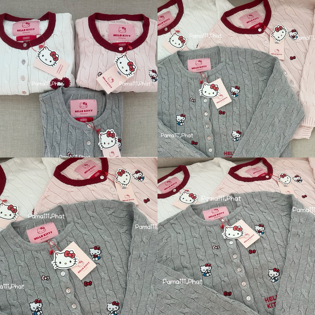 แท้ % lookbooklookbook Hello Kitty happy cardigan NEW พร้อมส่ง มีหลักฐานคำสั่งซื้ิอจากแบรนด์