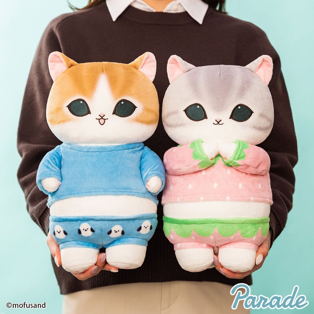 [⭐️แท้/ญี่ปุ่น] ตุ๊กตา Mofusand Pajamas Nyan BIG Plush Toy 2 - Mofusand ของแท้