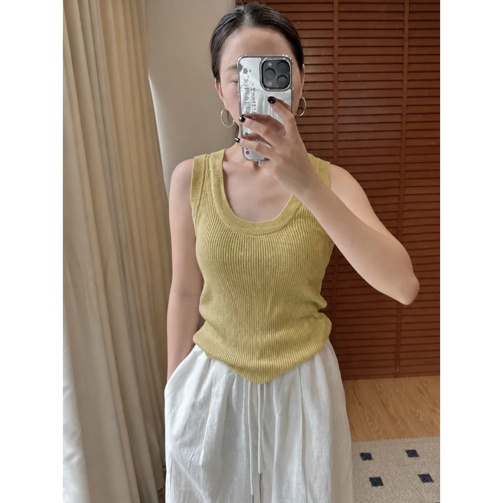 MQzz4289 *พร้อมส่ง* เสื้อกล้าม ไหมพรมผ้าร่อง ผ้านุ่มนิ่มมาก ใส่สบาย อกได้เยอะถึง 42 นิ้ว Freesize