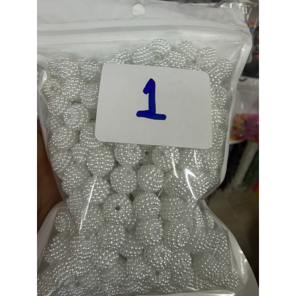 ลูกปักหมุนล้อมขนาด10มิลถุง100กรัมงานDIY