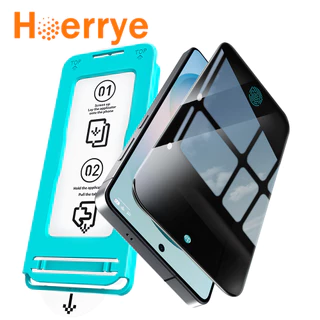 Hoerrye ขอบใส ฟิล์มกระจก Samsung Galaxy S26Ultra S25/S24Ultra การป้องกันการตก Clear กันมอง ฟิล์ม for S25FE S24FE A57 A56