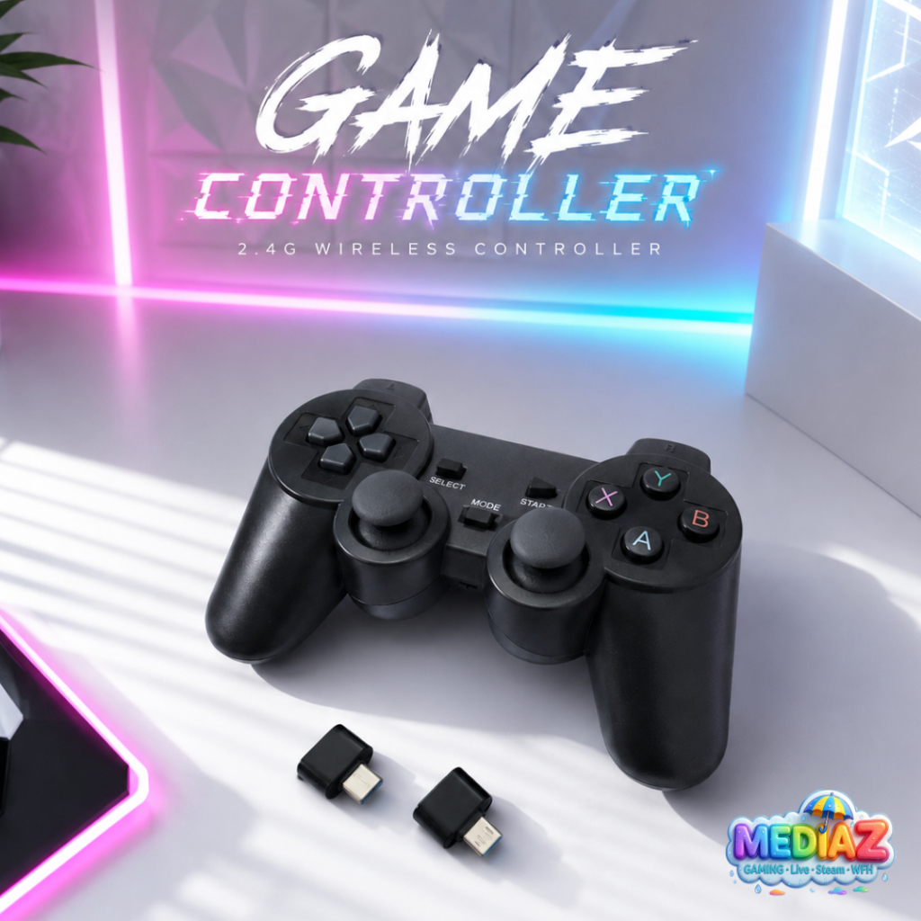 ส่งทันที Joy Game pad Controller จอยเกม ไร้สาย 2.4G PC Android Windows