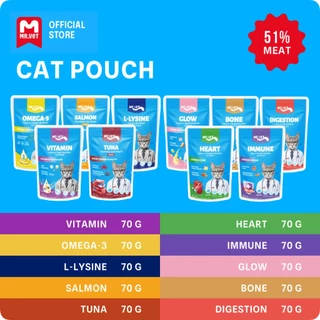 Mr.Vet อาหารแมวเปียก 12 แพ็ค แบบผสม ของขวัญอาหารแมวคริสต์มาสและปีใหม่