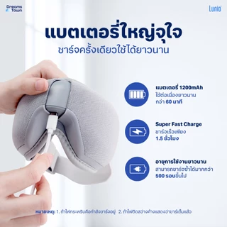 Lunio เครื่องนวดตาไฟฟ้า ไร้สาย มีโหมดฟังเพลง และ โหมดอุ่นร้อน เพิ่มความผ่อนคลายอีกขั้น รุ่น Smart i-Vision Eye Massager