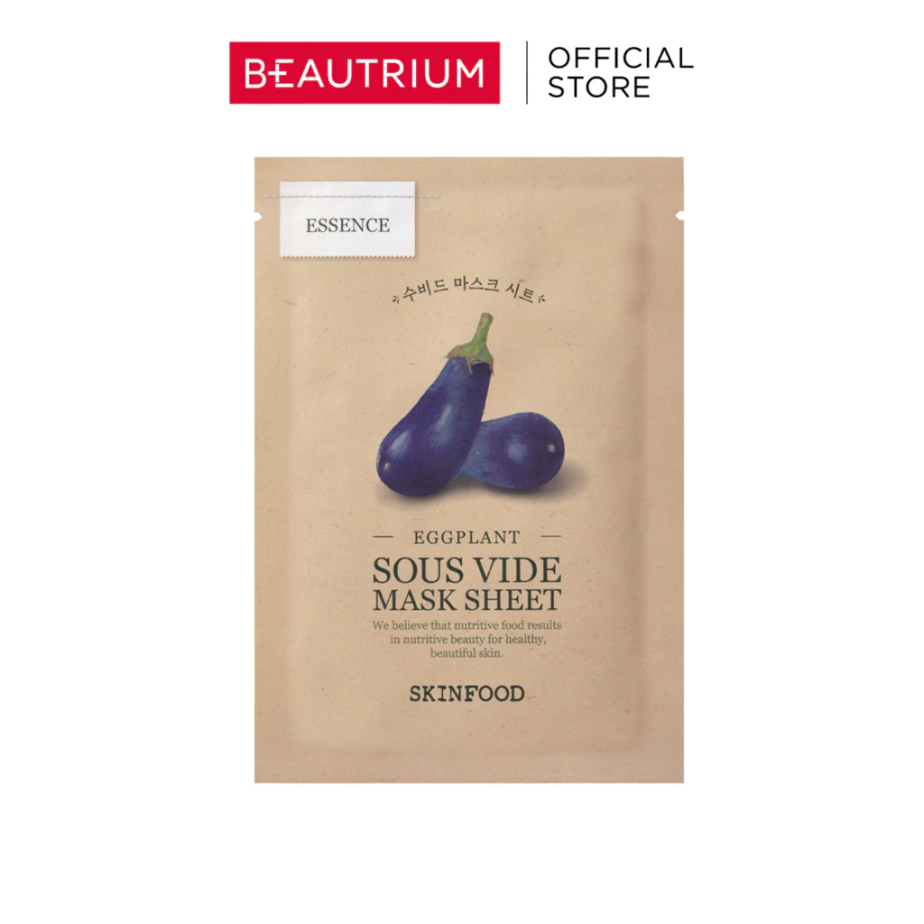 SKINFOOD Eggplant Sous Vide Mask Sheet มาส์ก 22g