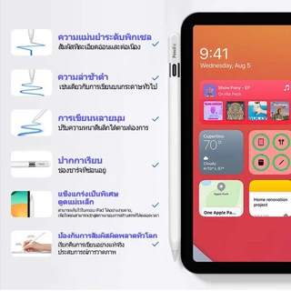 ININ stylus pen ปากกาสไตลัสใช้กับ Pad Pro M4 Pad Air M2 Pad mini A17 Pro(M2/M3/M4/Pro11 13/A17)Bluetooth Battery Display