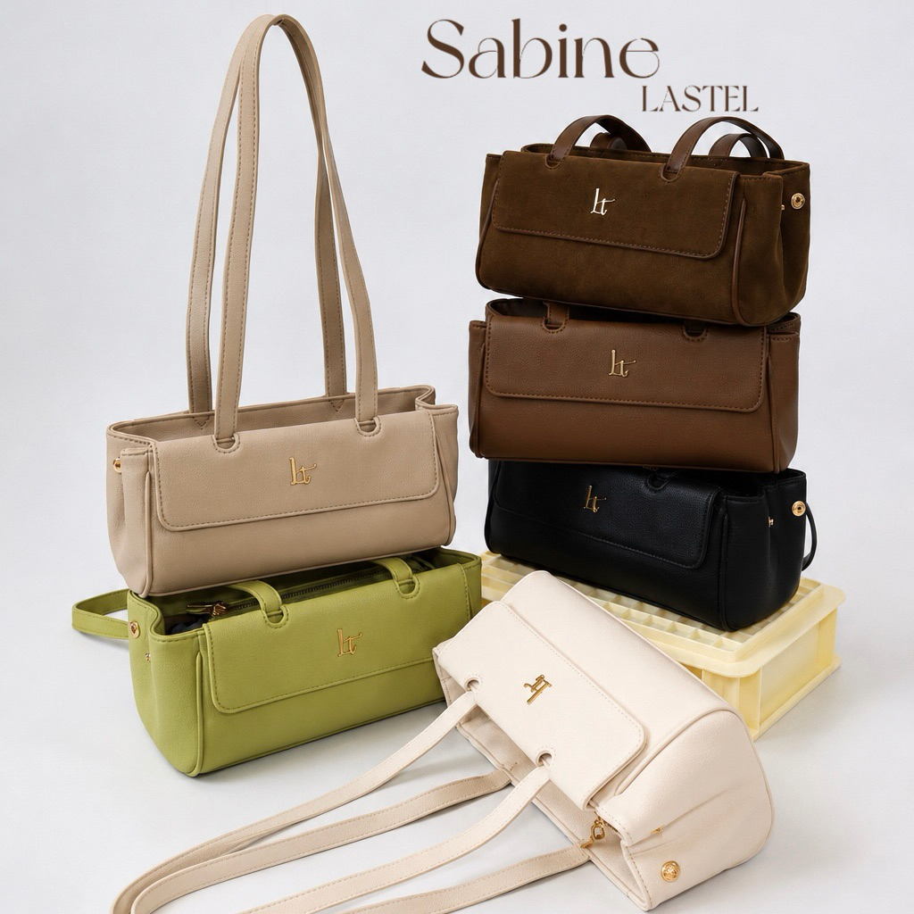 LASTEL กระเป๋ารุ่นSabine กระเป๋าสะพายข้าง หนังพรีเมี่ยม น้ำหนักเบา