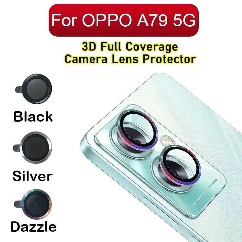 ฟิล์มปกเลนส์กล้องกระจกเต็มตัว สำหรับ Oppo A79 5G A60 A6 A6T A6X A6Pro A5i A5X A5Pro F31 กันรอยขนแมว ป้องกันเลนส์แ