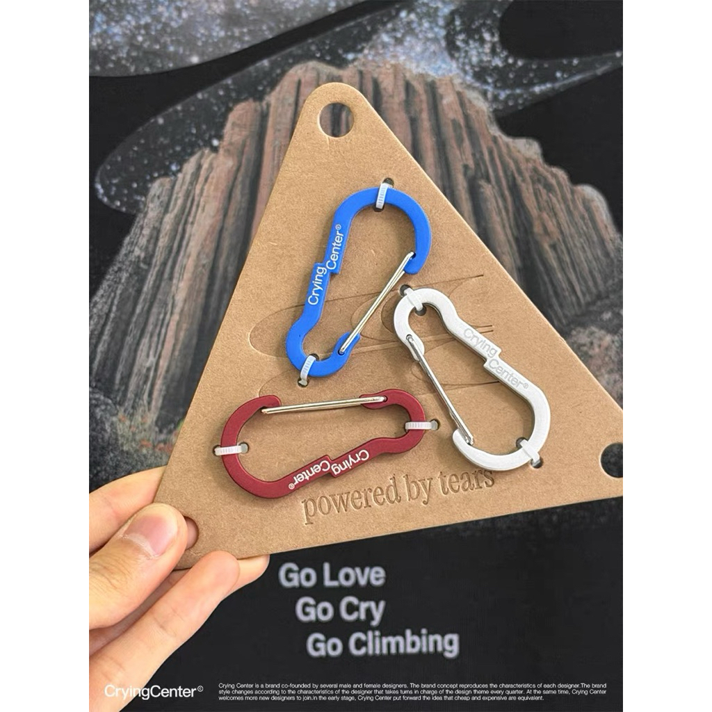 CryingCenter จี้/พวงกุญแจห่วงนิรภัย Crying Carabiner