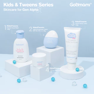 Godmami ชุดผลิตภัณฑ์ดูแลผิวหน้าและผิวกายสำหรับเด็กและวัยรุ่น Kids & Tweens Set