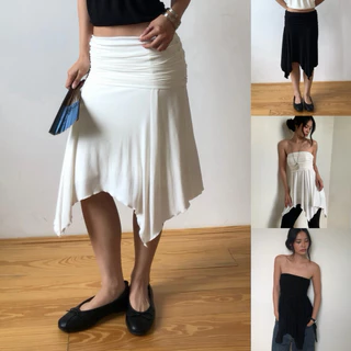 BEMYCHIC กระโปรงพับเอว สามารถดึงมาเป็นเสื้อได้ รุ่นDiana Multiway Top