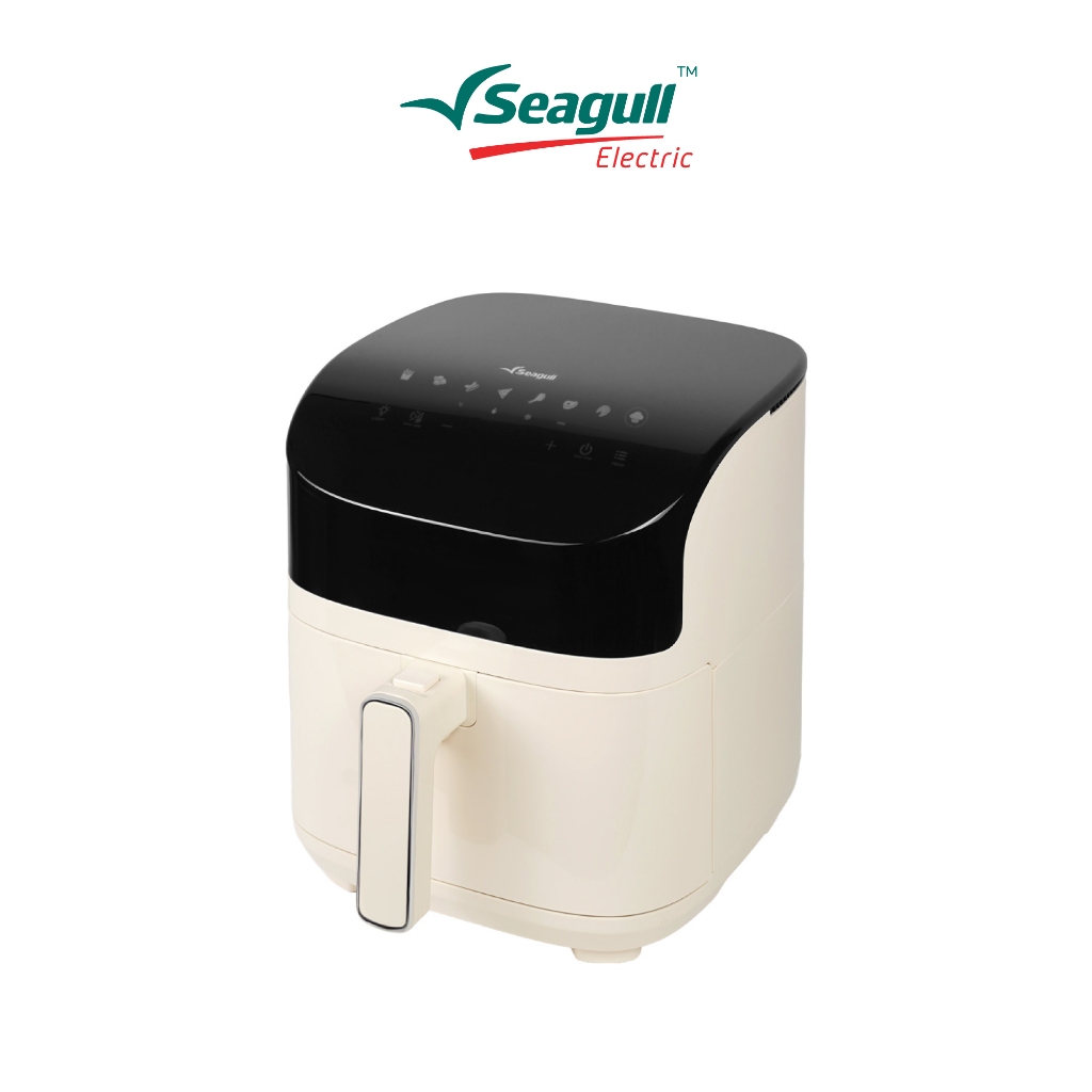 Seagull หม้อทอดกรอบไร้น้ำมัน ดิจิตอล 5 ลิตร (ครีม) Digital Air Fryer 5 L (Cream)