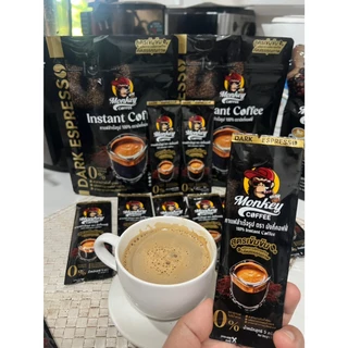 กาแฟสำเร็จรูป ตรา มังกี้ คอฟฟี่ 🔥🔥🔥 เข้มเต็มรสชาติ สุตรเข้มข้น(INSTANT) สูตรดั้งเดิม #NewPackge