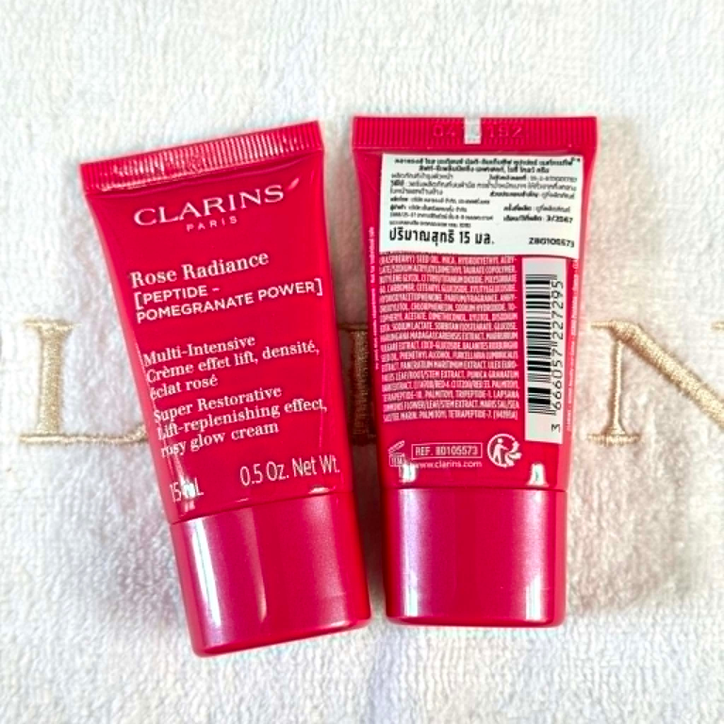 *Clarins* Super restorative rosy glow cream 15ml ของแท้💯 มี สคบ ป้ายไทย