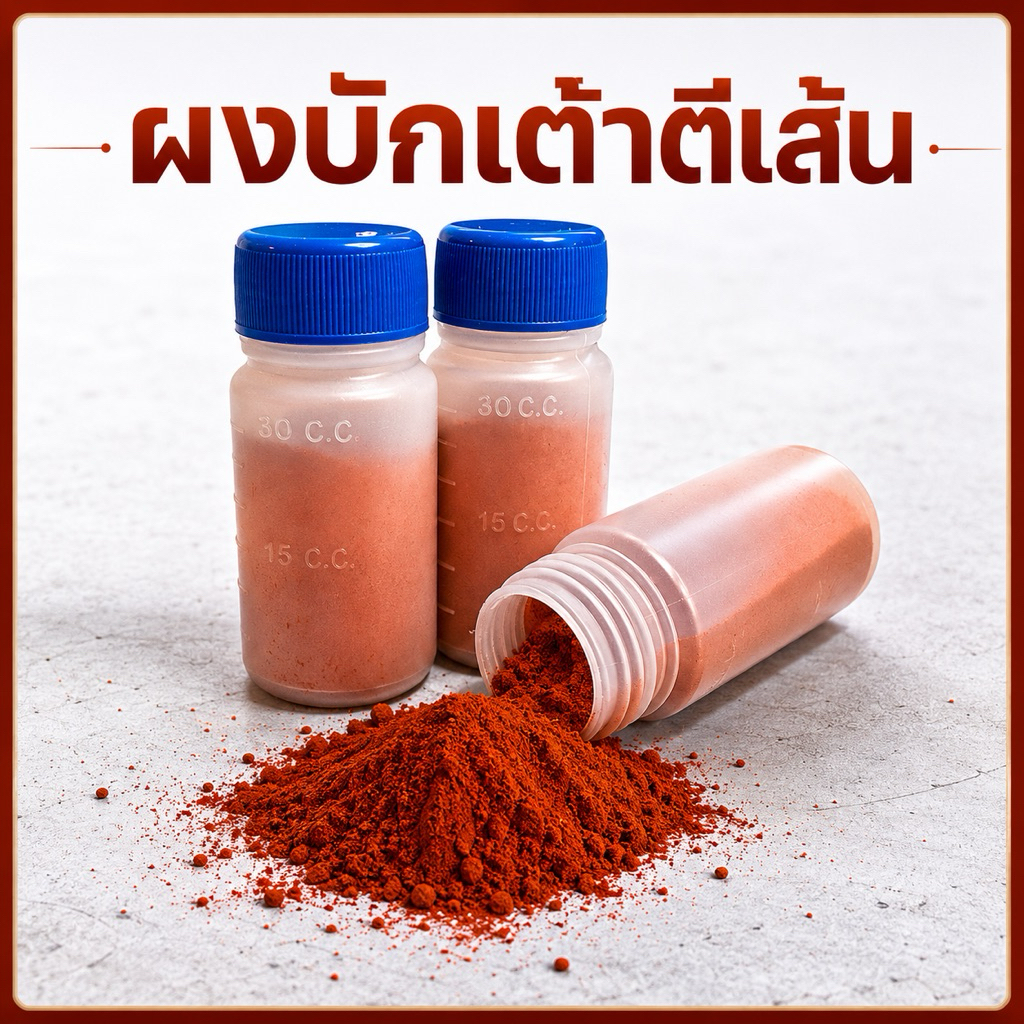 ผงบักเต้าตีเส้น ผงใช้ตีเส้นสีแดงบนพื้น 20 cc.