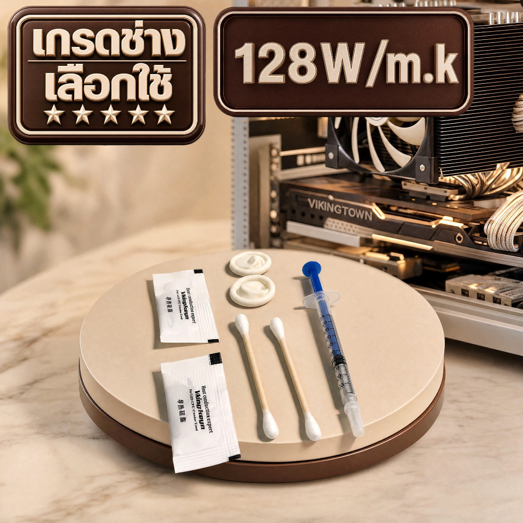 128W /m.k[เกรดช่างเลือกใช้] โลหะเหลว Liquid Metal HIPPO Extreme ซิลิโคน CPU/GPU ซ่อม Notebook (Cryo Core เย็นสุดขั้ว)