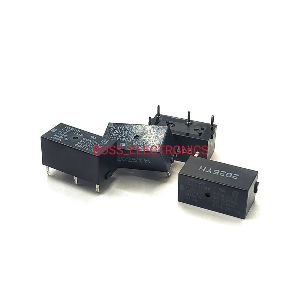 ราคาต่อ 1ตัว   G6B-1114P-US  5VDC 12VDC 24VDC รีเลย์ขาแหลม 4ขา กระแส 5A 250VAC RELAY G6B-1114P 5V 12