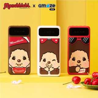 Amaze one Monchhichi Powerbank 4in1 พาวเวอร์แบงค์ 20000 mAh ลายลิขสิทธิ์แท้มอนชิชิ รุ่น A-MCB009 - รับประกัน 1 ปี