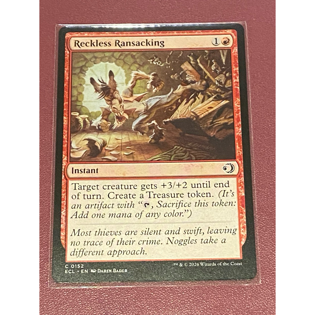 [MTG][ECL] Lorwyn Eclipsed: Reckless Ransacking การ์ดแท้ Magic The Gathering