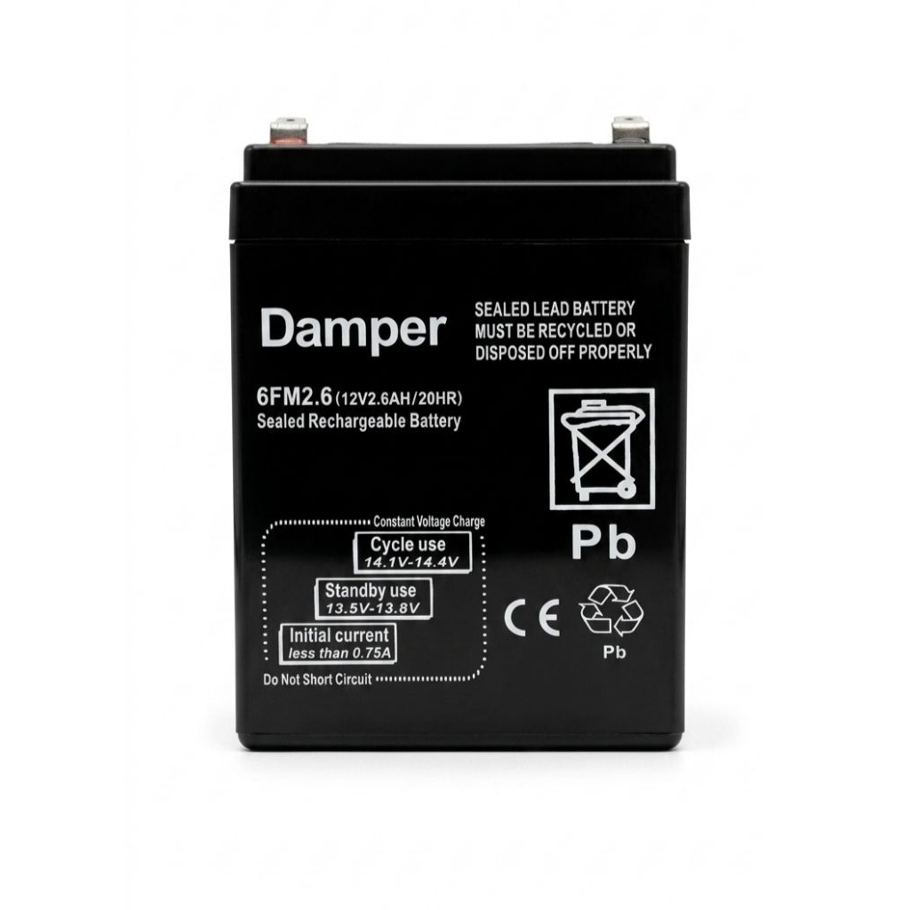 แบตเตอรี่12V 2.6Ah ,7Ah แบตเตอร์แบบแห้ง ให้สำหรับไฟฉุกเฉิน