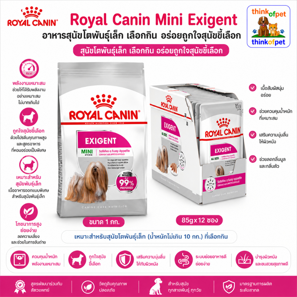 Royal Canin Mini Puppy - โรยัล คานิน อาหารเม็ด ลูกสุนัขพันธุ์เล็ก