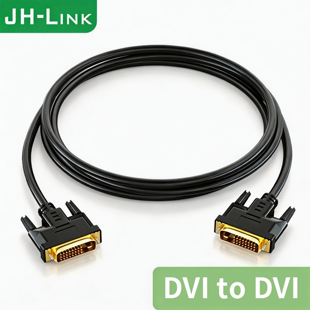 สาย DVI 24+1 Male To DVI 24+1 Male 1.5-3m ตัวผู้ เป็นตัวผู้ รองรับความละเอียดสูง (1920×1080) สายวิดีโอดิจิทัล