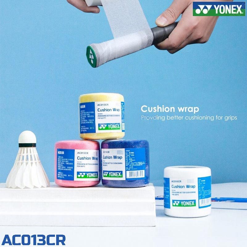 [ของแท้ พร้อมส่ง] Yonex Cushion Wrap ฟองน้ำพันด้ามไม้แบด AC013CR มี 3 สี