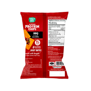 [แพ็ค 3 ซอง] อัลมอนด์โปรตีนชิบส์ รสบาร์บีคิว 30 กรัม (Almond Protein Chips BBQ 30g.) 506-003