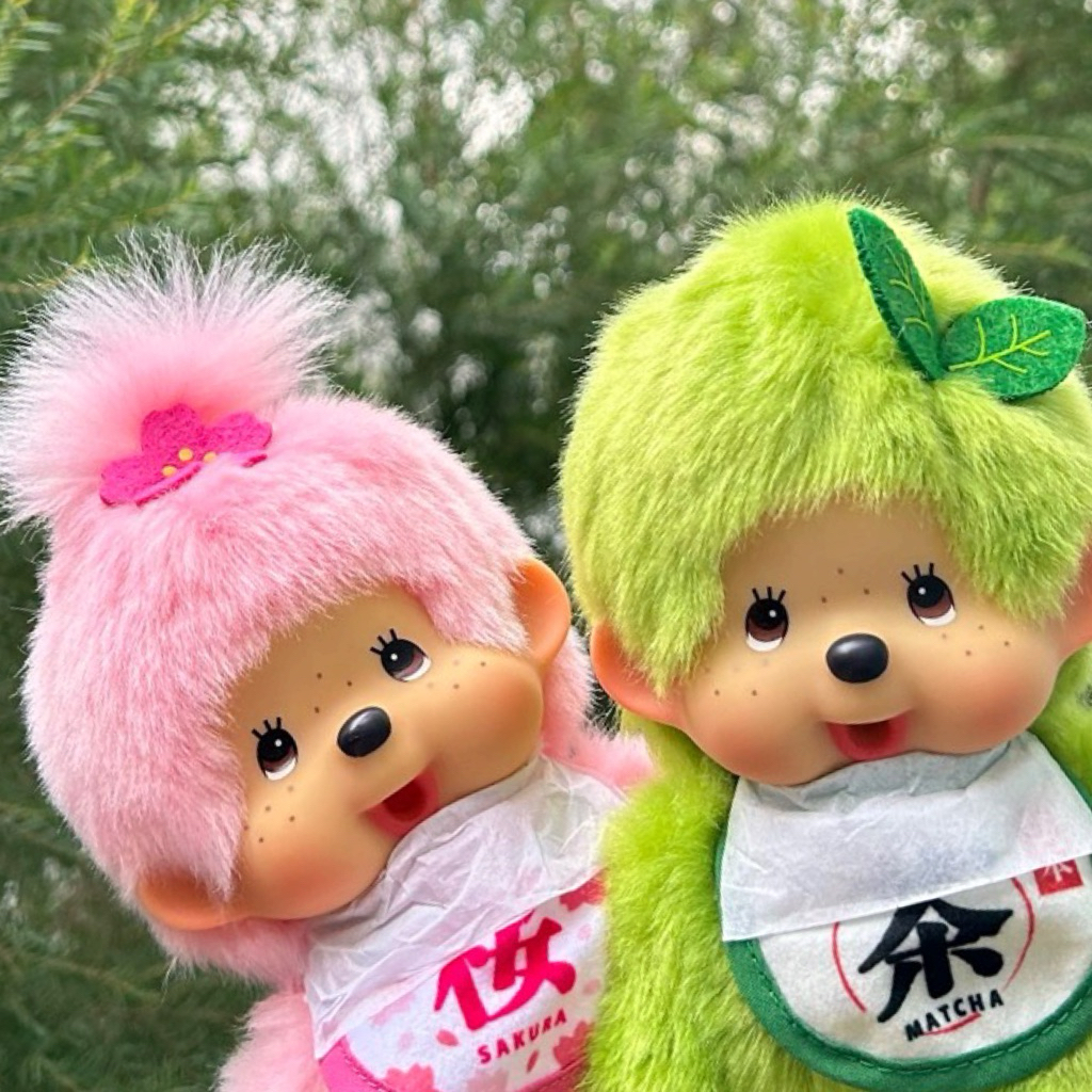 (พร้อมส่ง💥แมสได้🛵) Monchhichi คอลเลกชั่นใหม่ล่าสุด “Cherry blossom & Matcha”🌸🍃ป้ายtag🇯🇵ทุกชิ้น
