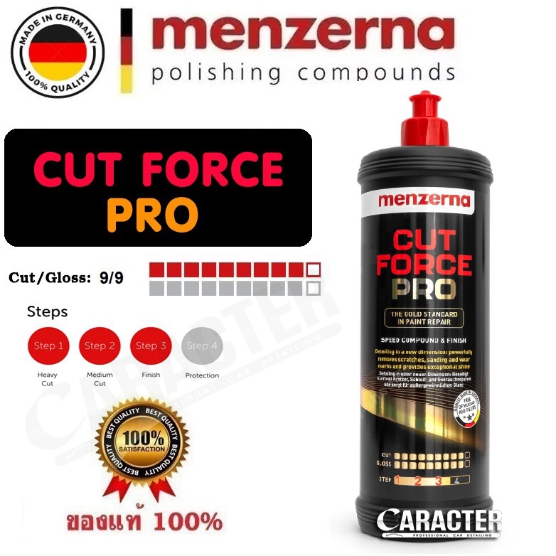 Menzerna Cut Force Pro น้ำยาขัดหยาบและชักเงา จบงานในตัวเดียว