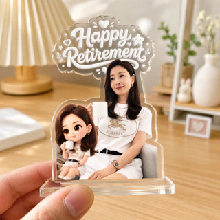 สแตนดี้อะคริลิคสั่งทำ +ภาพการ์ตูน ส่งรูปแชท/ใส่ข้อความฟรี! ของขวัญวันเกิด ของขวัญวันครบรอบ สกรีนชัด