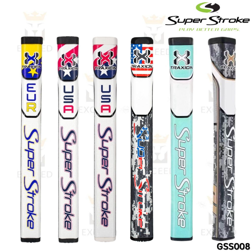 กริปไม้กอล์ฟสำหรับพัตเตอร์ (GSS008) X traxion แบบ Pistol GT 2.0 และ Tour 2.0 , 3.0 ให้เลือก