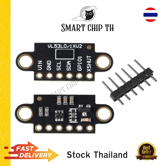 VL53L0X Time of Flight Sensor โมดูลเลเซอร์วัดระยะ ToF Distance Measurement I2C