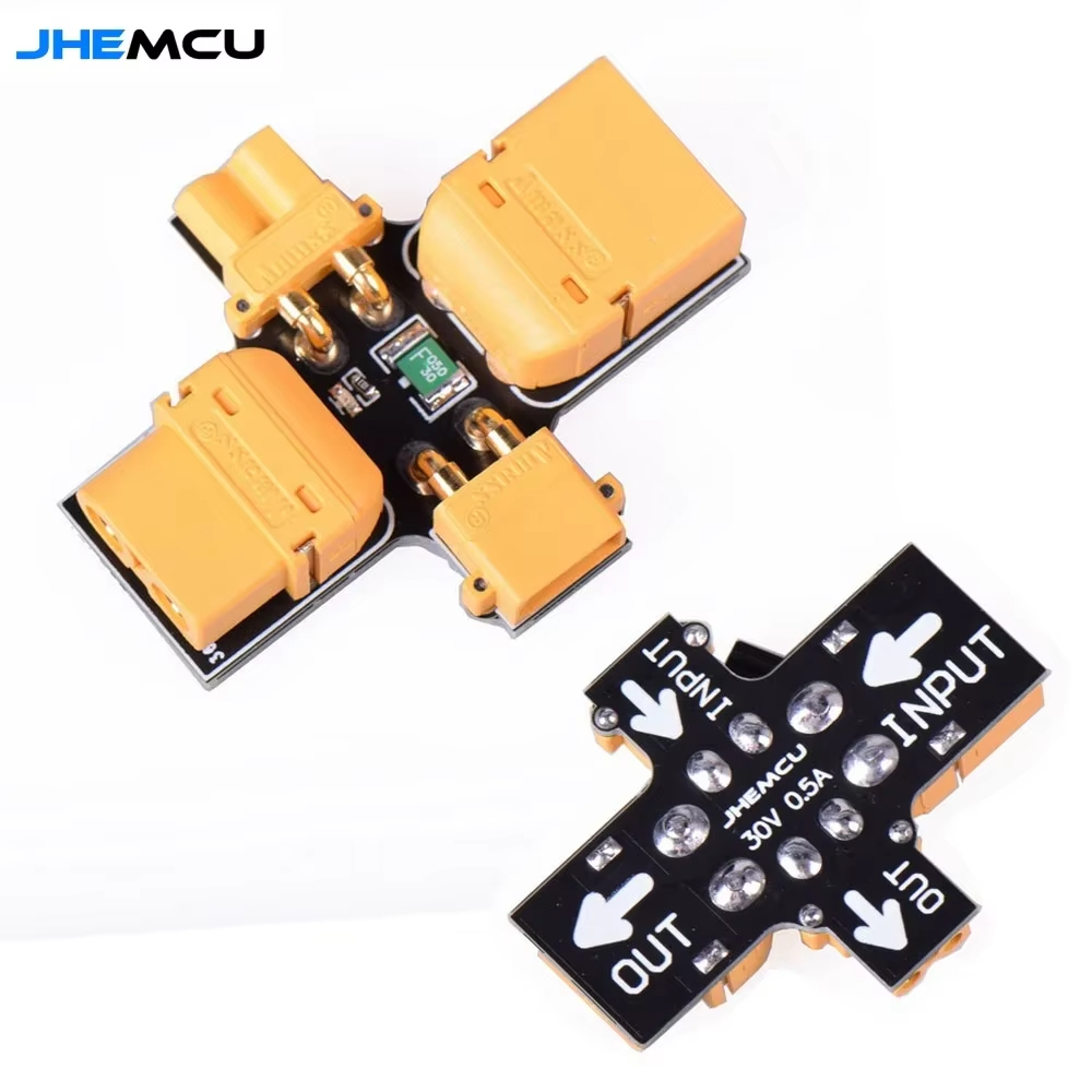 JHEMCU สโมคสต็อปเปอร์ XT30 XT60 1-6S ฟิวส์รีเซ็ตอัตโนมัติ กันลัดวงจร สำหรับ FPV โดรน RC เรือ