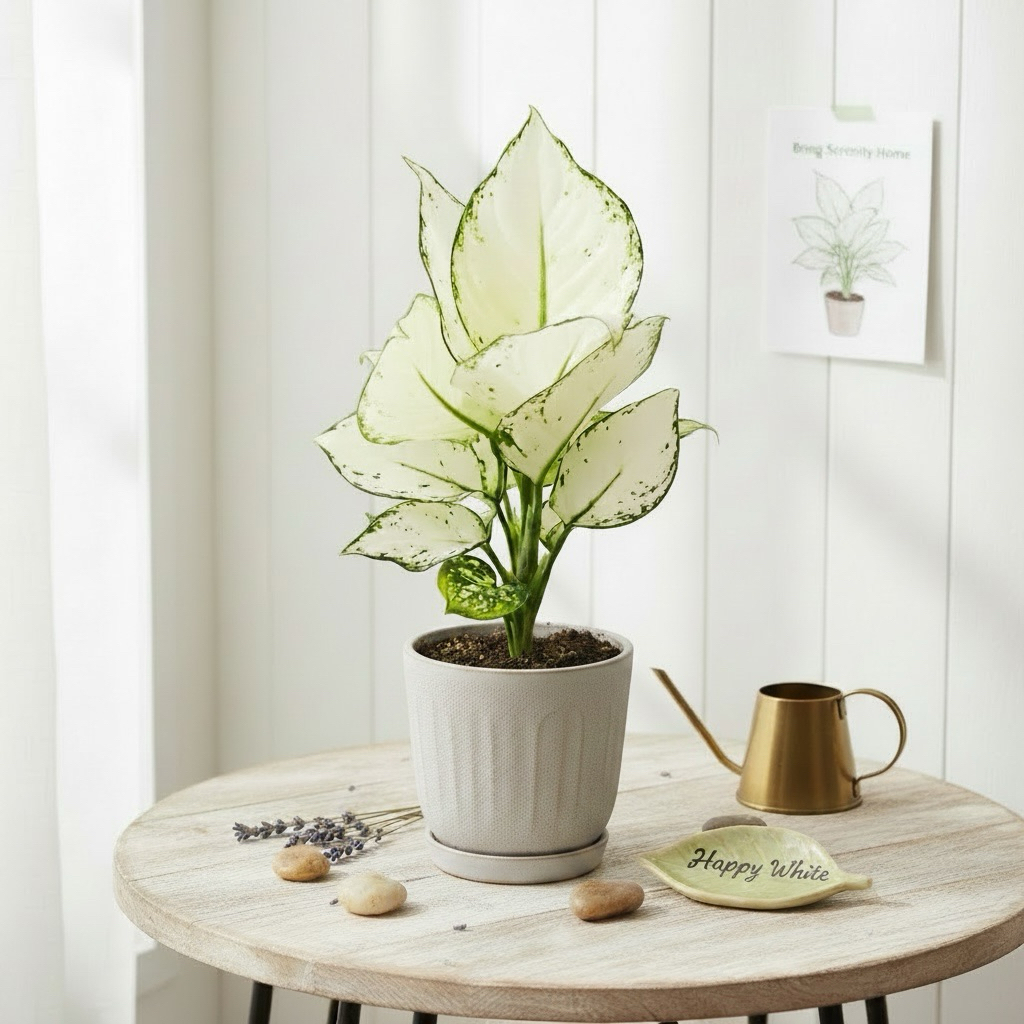 ซุปเปอร์ไวท์  (Aglaonema Super White)