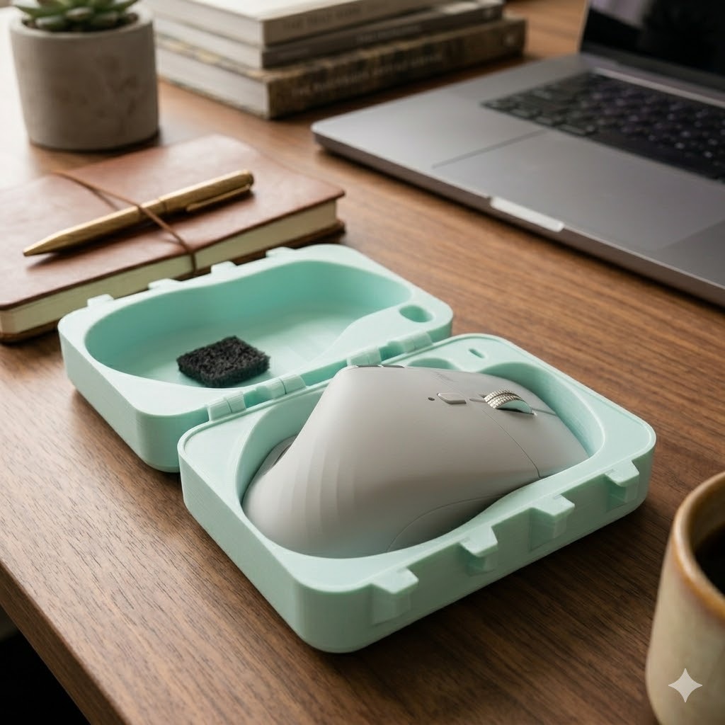 ErgoShield Mini เคสเม้าส์พกพากันกระแทก Logitech MX Master 4 กล่องเก็บเม้าส์ สำหรับเมาส์ Ergonomic / 